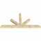 Ekena Millwork Saratoga Rough Sawn Timber Gable Bracket, Douglas Fir, 108"W x 54"H x 6"D x 6"F, 12/12 Pitch GBW108X54X0606SAR00RDF - alternate 5